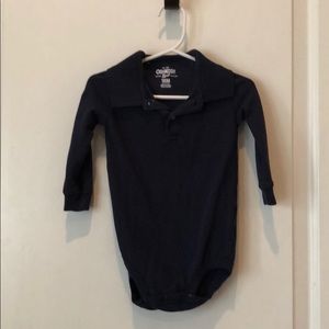Oshkosh Collared Blue Polo Onesie